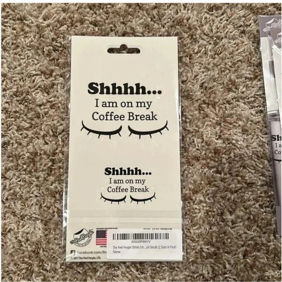 I am on my coffee break decals | Bundle of Coffee Cup Decals | Craft Supplies - Picture 5 of 5